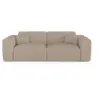 Image de Canapé convertible express dunlopillo 160cm 4 places en tissu bouclette taupe myra MYRA