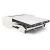 Image de Canapé convertible express dunlopillo 140cm 3 places en tissu bouclette crème myra MYRA
