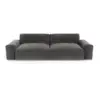 Image de Canapé 3 places en velours gris graphite bliss BLISS