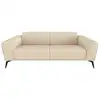 Image de Canapé 3 places en tissu tramé beige swann SWANN
