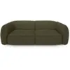 Image de Canapé 4 places en tissu bouclette vert olive livia LIVIA