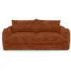 Image de Canapé convertible express 4 places en velours gaufré terracotta icon 1CCM16VGTC