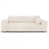 Image de Canapé convertible avec coffre de rangement 4 places en velours côtelé xxl crème lior CCC420VCXCR