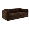 Image de Canapé 3 places en velours à motifs brun expresso lush C327VEBE