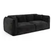 Image de Canapé 3 places en velours à motifs noir lush C327VEN