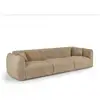 Image de Canapé 4 places en velours à motifs beige taupe lush C427VEBT