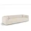 Image de Canapé 4 places en velours à motifs crème lush C427VECR
