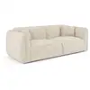 Image de Canapé 3 places en velours à motifs crème lush C327VECR