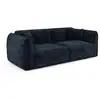 Image de Canapé 3 places en velours à motifs bleu nuit lush C327VEBN