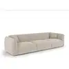 Image de Canapé 4 places en tissu tramé toucher doux beige lush LUSH