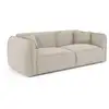 Image de Canapé 3 places 3 places en tissu tramé toucher doux beige lush C327TDB