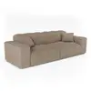 Image de Canapé 4 places en tissu bouclette taupe cocoon C48TBTP