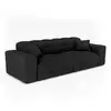 Image de Canapé 4 places en tissu bouclette anthracite foncé cocoon C48TBN