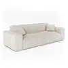 Image de Canapé 4 places en tissu bouclette crème cocoon C48TBCR