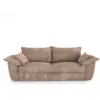 Image de Canapé 3 places en velours côtelé xxl taupe sasha 1SAS3PXXLTP
