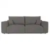 Image de Canapé convertible express 3 places en tissu bouclette gris graphite como CCEM29TBGG