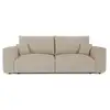 Image de Canapé convertible express 3 places en tissu bouclette beige como CCEM29TBB