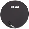 Image de HDSAT Parabole satellite fibre composite gris anthracite 75cm + BRIDES INOX Anti Corrosion