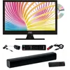 Image de Pack ANTARION TV LED 15.6 39cm Télévision HD DVD intégré + Barre de Son Compact Bluetooth