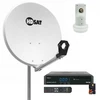 Image de Pack Hdsat Parabole Satellite Acier 60cm + Lnb Single + Récepteur Tntsat