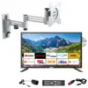 Image de Pack Antarion Tv Led 21.5" 54cm Smart Connect Lecteur Dvd + Support Tv Double Bras