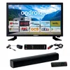 Image de Pack Antarion Tv Led 21.5" 54cm Smart Tv Camping 12v + Barre De Son Compacte