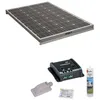 Image de Pack ANTARION Panneau solaire 160W camping car + Kit de pose solaire avec régulateur de charge PWM 1