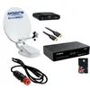 Image de Pack Antarion Parabole Automatique Camping-car + Strong Décodeur + Hdsat Cordon Allum
