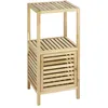 Image de Etagère De Salle De Bain En Bois Norway - L. 39,5 X H. 86 Cm - Marron Noix
