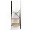 Image de Etagère Industrielle Ladder - L. 60 X H. 180 Cm - Marron Chêne