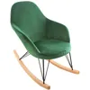 Image de Rocking Chair En Velour Ewan