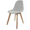 Image de The Home Deco Factory - Chaise scandinave en tissus Olga - H. 83 cm - Gris clair