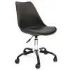 Image de Chaise de bureau à roulettes design kiruna - noir