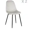 Image de Lot De 2 Chaises Design Velours Giulia