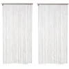 Image de Lot De 2 Rideaux Fils Décoratifs - 90 X 200 Cm - Beige
