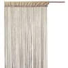 Image de Toilinux - Lot de 2 rideaux fils décoratifs - 90 x 200 cm - Beige
