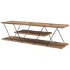 Image de Meuble tv en mélaminé de style industriel - l.120cm - marron