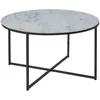 Image de Table Basse Alysé Ronde En Verre Effet Marbre