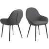 Image de Lot De 2 Chaises De Salle À Manger Candice Avec Accoudoirs