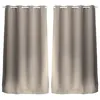 Image de Toilinux - Lot de 2 Rideaux unis occultants avec oeillets - 140 x 240 cm - Taupe