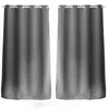 Image de Toilinux - Lot de 2 Rideaux unis avec oeillets - 140 x 240 cm - Gris Clair