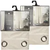 Image de Lot De 2 Rideaux Occultants En Polyester Effet Velours
