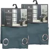 Image de Lot De 2 Rideaux Occultants Avec 8  illets Louisa