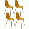 Image de Lot De 4 Chaises Scandinave Phenix En Polypropylène Et Métal