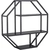 Image de Etagère Murale Hexagonale En Mdf Et Métal