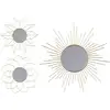 Image de Set De 3 Miroirs Gold Home - Doré