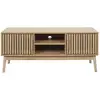Image de Meuble tv 2 portes et 2 niches de rangement saulk - marron