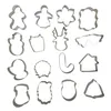 Image de Toilinux - Set de 16 emporte pièces de Noël en inox