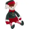 Image de Peluche Lutin De Noël - H 35 Cm - Vert Et Rouge