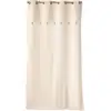 Image de Rideau À  illets Haver - Coton, Polyester Et Top Métallisé - 140 X 240 Cm - Ecru